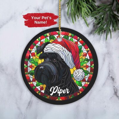 Personalized Mini Schnauzer Ornament