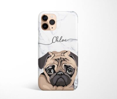 Personalized Name Pug Phone Case