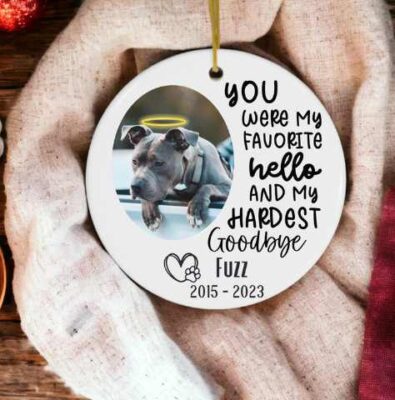 Personalized Pitbull Memorial Gifts Ornament