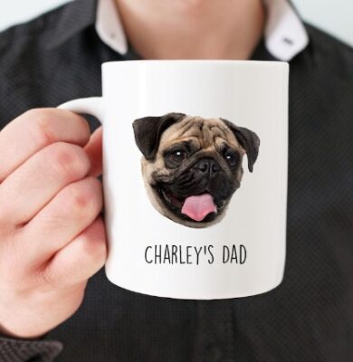 Personalized Pug Daddy Mug