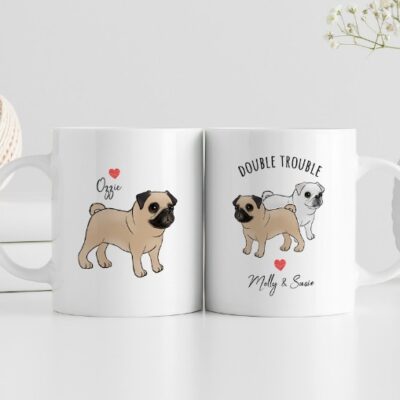 Personalized Pug Mug