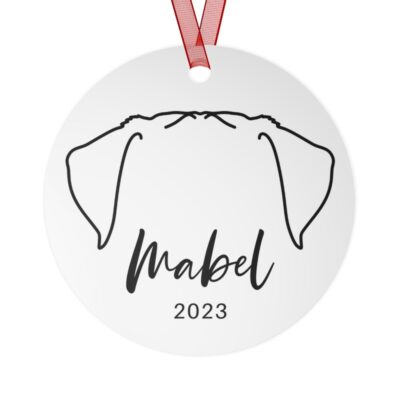 Personalized Rottweiler Ears Ornament