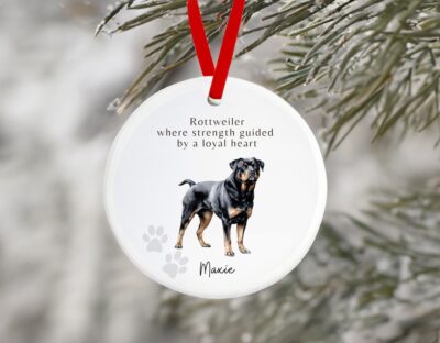 Personalized Rottweiler Quotes Ornament