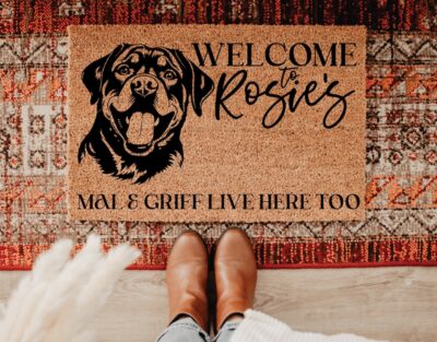 Personalized RottweilerLovers Doormat