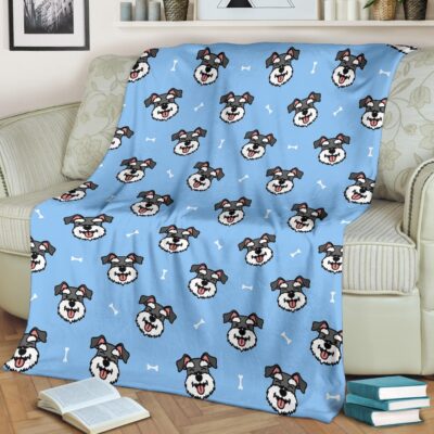 Personalized Schnauzer Gifts Blanket