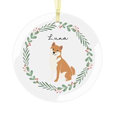 Personalized Shiba Inu Dog Lovers Ornament