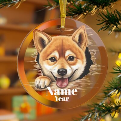 Personalized Shiba Inu Dog Ornament