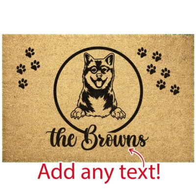 Personalized Shiba Inu Rug Doormat