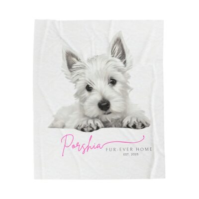 Personalized West Highland Terrier Blanket