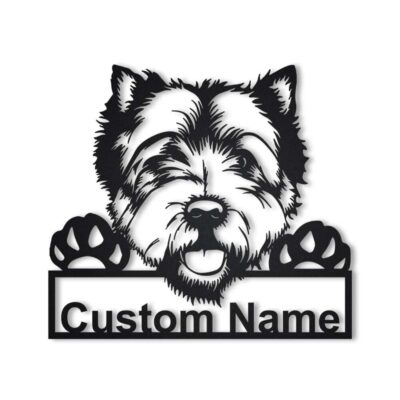 Personalized Westie Cute Metal Sign