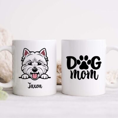 Personalized Westie Dog Mom Mug