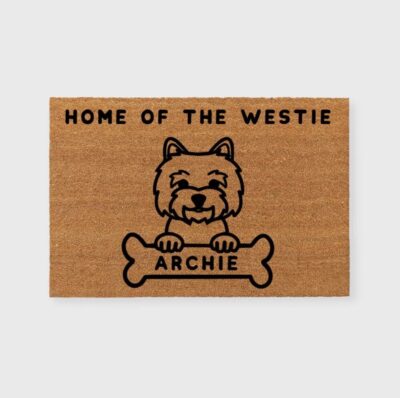 Personalized Westie Doormat