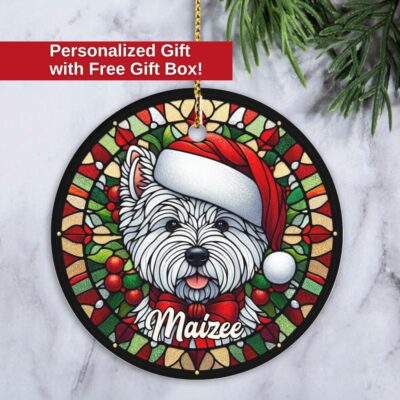 Personalized Westie Lovers Ornament