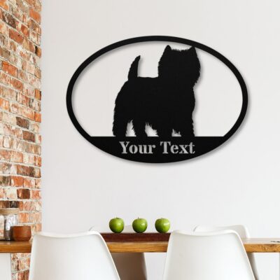 Personalized Westie Metal Sign