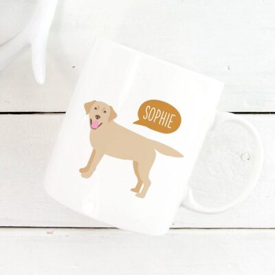 Personalized Yellow Labrador Retriever Mug