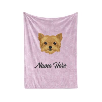 Personalized Yorkshire Cute Face Blanket