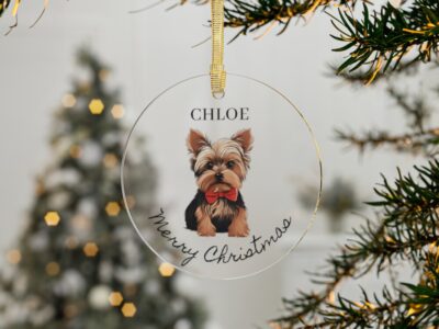 Personalized Yorkshire Merry Christmas Ornament