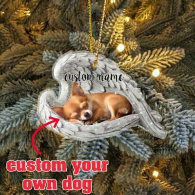 Personlaized Chihuahua Sleeping Ornament