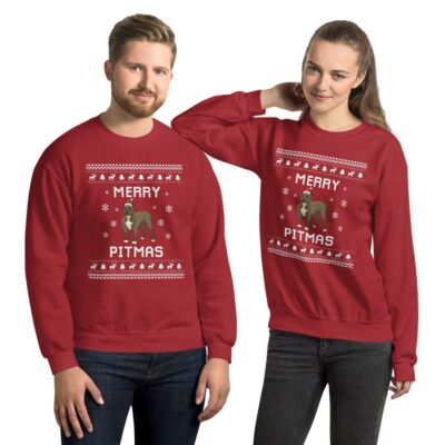 Pit Bull Terrier Christmas Sweatshirt