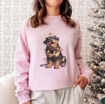 Rottweiler Funny Christmas Sweatshirt