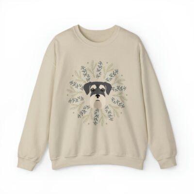 Schnauzer Christmas Wreath Sweatshirt