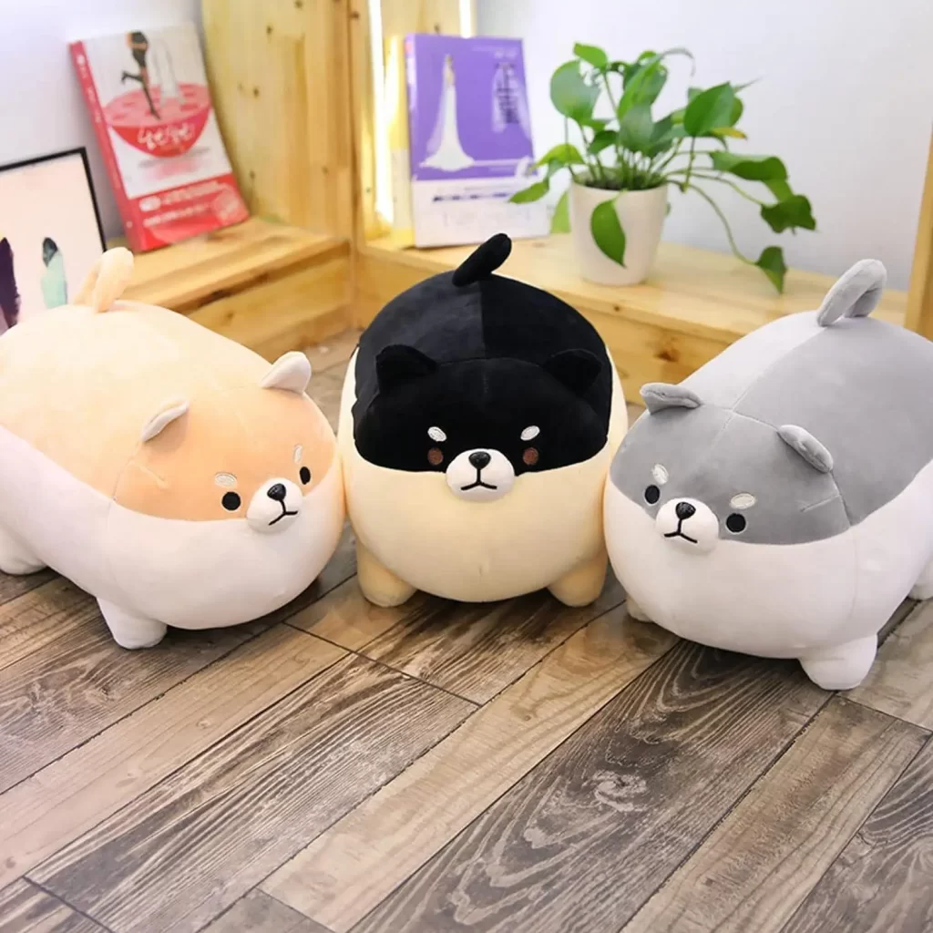 Shiba Inu Stuffed Animal Toy Cute Anime Corgi Akita Dog Plush Pillow Kawaii Plushie for Bed - Dog Gifts Store