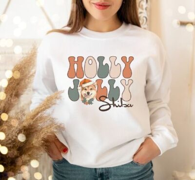 Shiba Inu Vintage Classic Christmas Sweatshirt