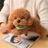 Soft Realistic Teddy Dog Plush Toy Funny Simulation Stuffed Little Puppy Dolls Lovely Birthday Gift for 2 - Dog Gifts Store