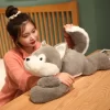 Squishy Plush Husky Cartoon Lying Plushie Stuffed Fluffy Dog Big Puppy Doll Lovely Animal Pillow For 3 - Dog Gifts Store