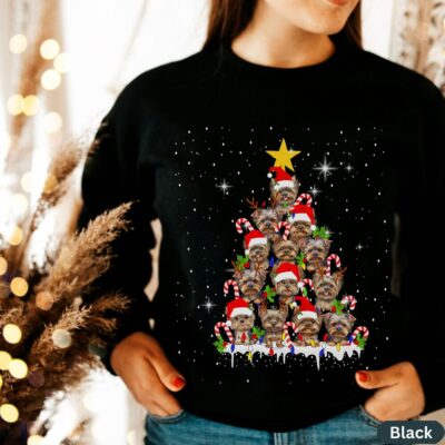 Yorkie Christmas Gift For Dog Mom Person Sweatshirt