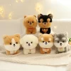 ZU Kawaii Teddy Pets Lifelike Fluffy Puppy Soft Doll Cute Small Chow Pomeranian Corgi Yorkie Plush - Dog Gifts Store