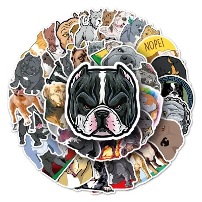 10/30/50PCS Cool American Bully Pitbull Sticker