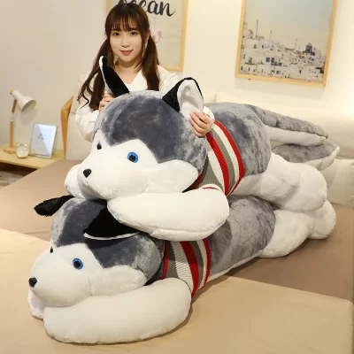 120CM Cute Soft Kawaii Huge Husky Plush Toy