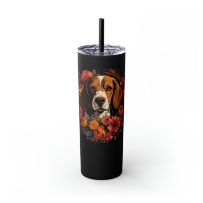 Beagle Flowers Tumbler