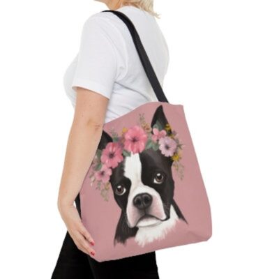 Boston Terrier Cute Handbag Tote Bag