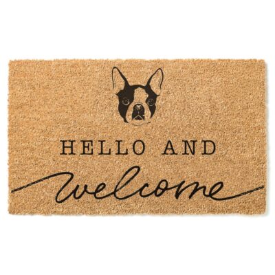 Boston Terrier Dog Lovers Doormat - Dog Gifts Store