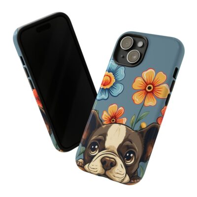 Boston Terrier Flower Lovely Phone Case