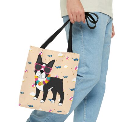 Boston Terrier Swimming Tote Bag