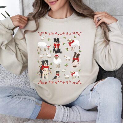 Christmas Border Collie Sweatshirt