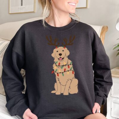 Christmas Golden Retriever Cute Sweatshirt