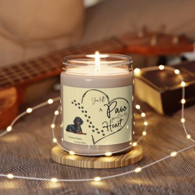 Custom Memorial Dachshund Candle