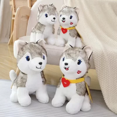 Cute Cartoon Husky Plush Toy