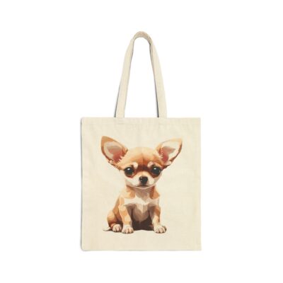 Cute Chihuahua Cotton Canvas Tote Bag