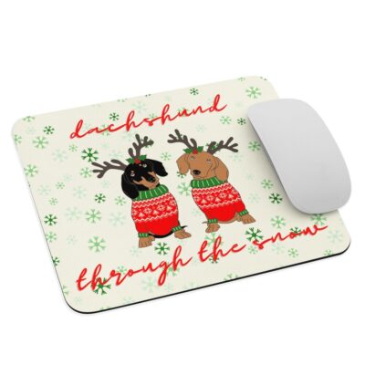 Dachshund Christmas Mouse Pad - Dog Gifts Store