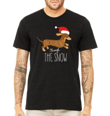 Dachshund Through The Snow Unisex T-Shirt