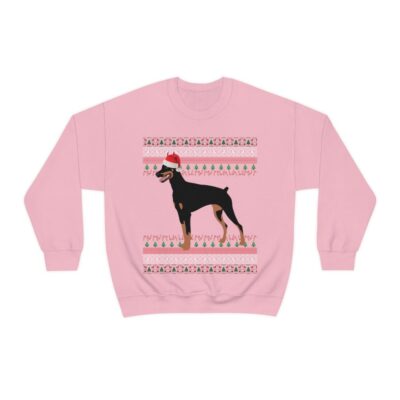 Doberman Ugly Christmas Sweatshirt