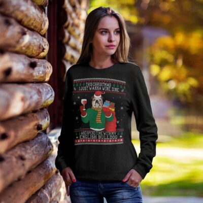 English Bulldog Lovers Funny Ugly Christmas Sweatshirt