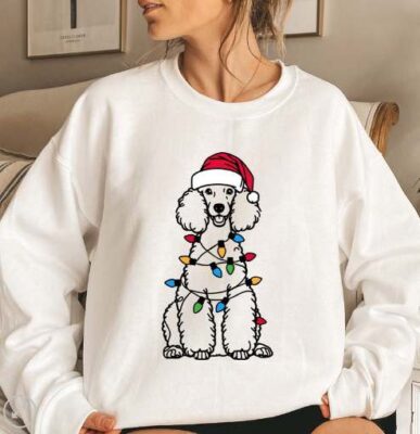 Festive Poodle Christmas Sweatshirt