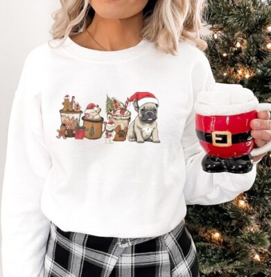 French Bulldog Mom Christmas Sweatshirt