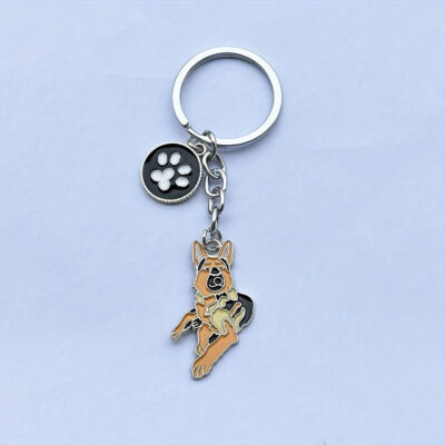 German Shepherd Cute Keychain